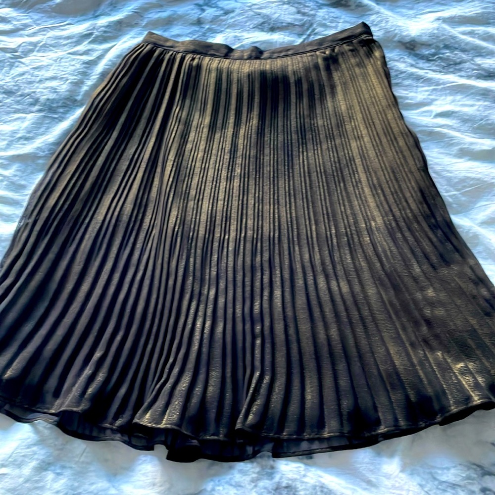 Shimmer accordion skirt